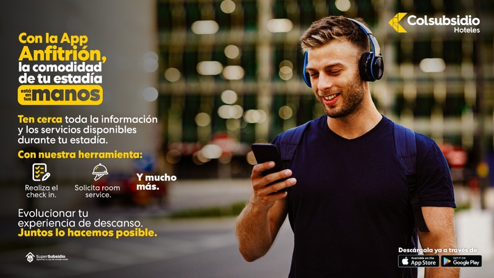 Conoce nuestra App Anfitrión Hoteles Colsubsidio Conoce nuestra App Anfitrión Hoteles Colsubsidio